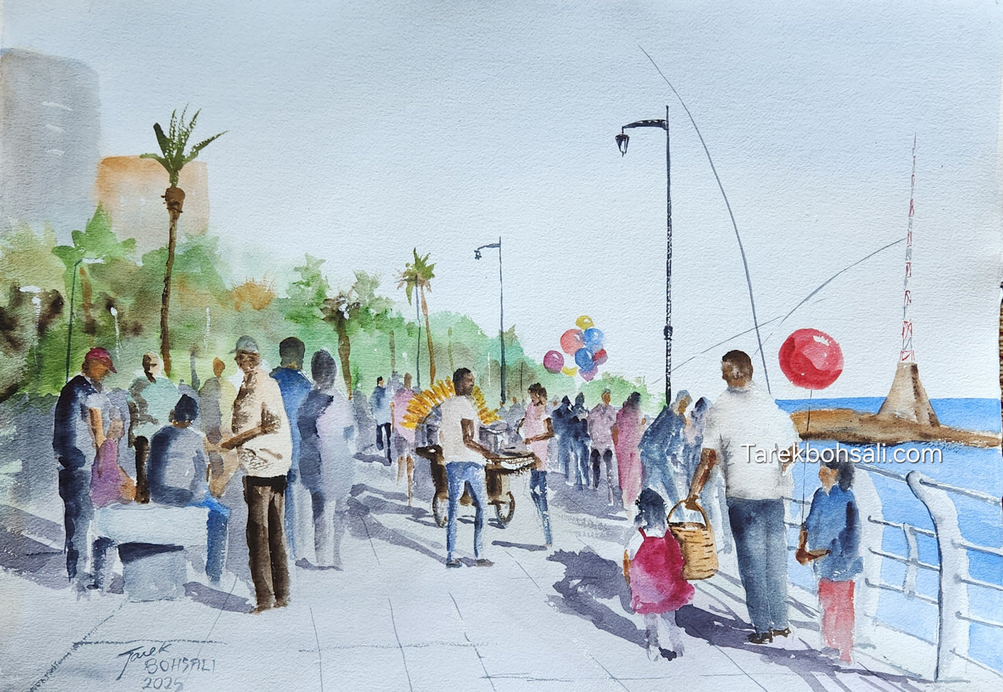 Everyone is at the corniche