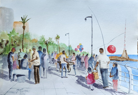 Everyone is at the corniche