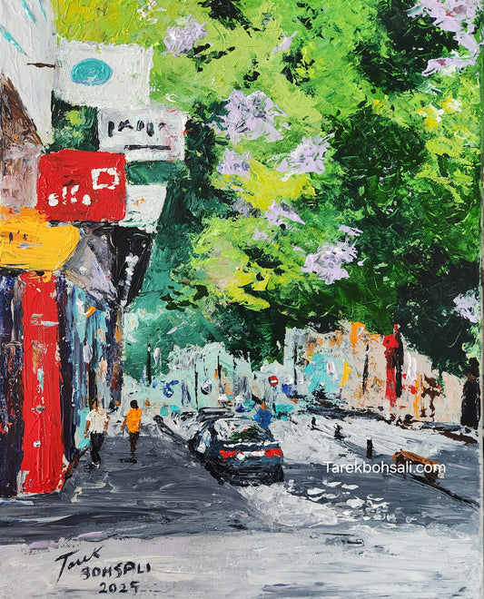 Colorful Signs in Jean D'arc Street Street Beirut