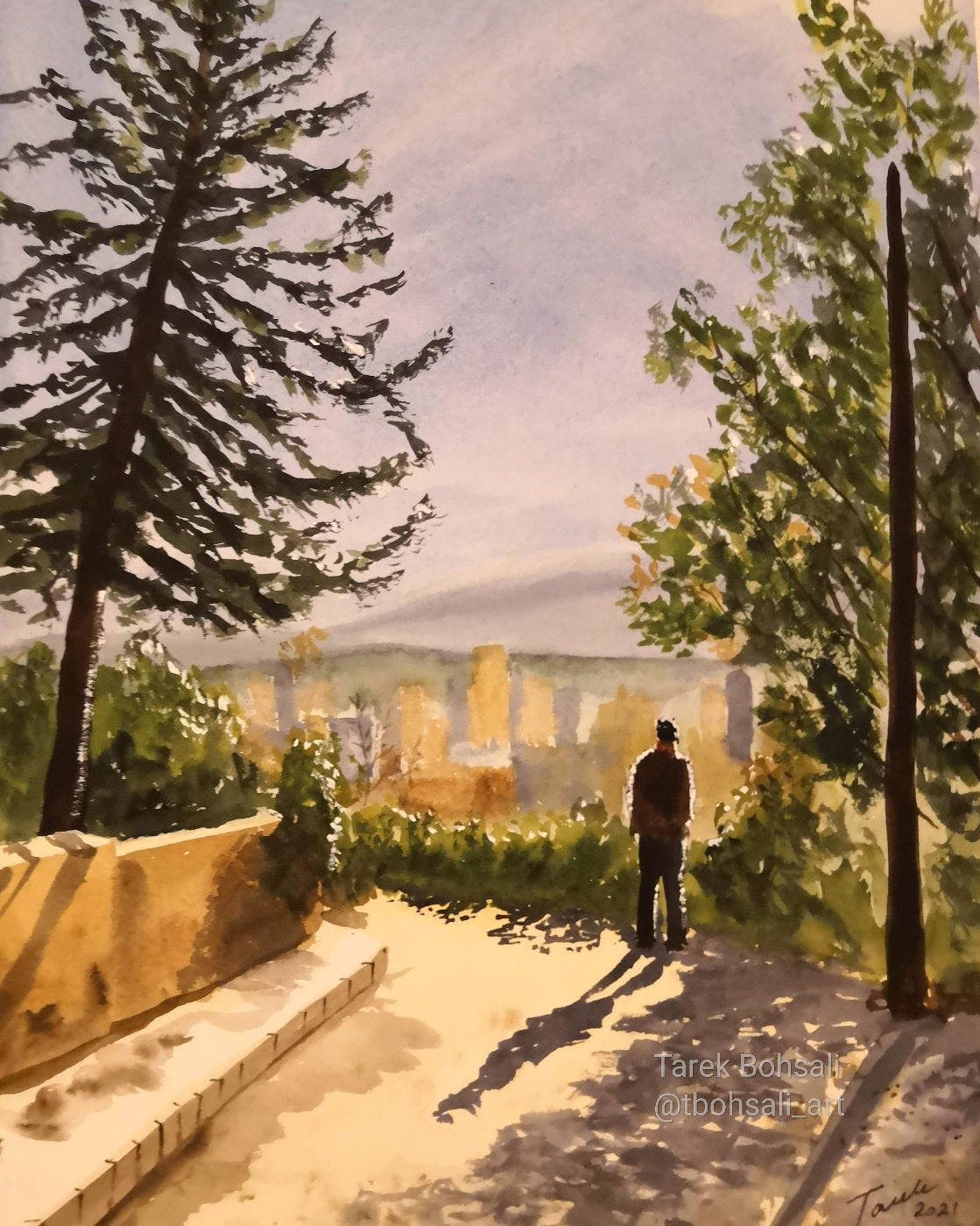 The horizon ahead Looking on from Sioufi