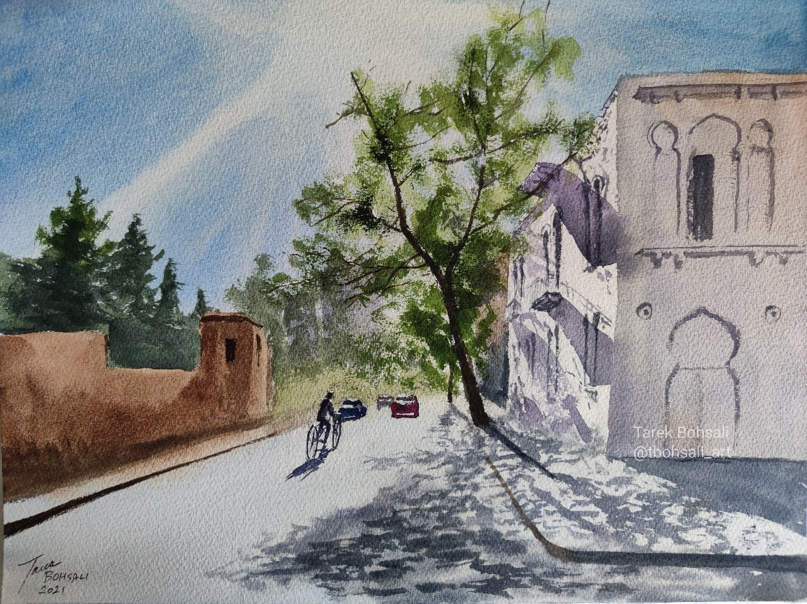 Morning sunshine over Damascus road, Sodeco, Beirut