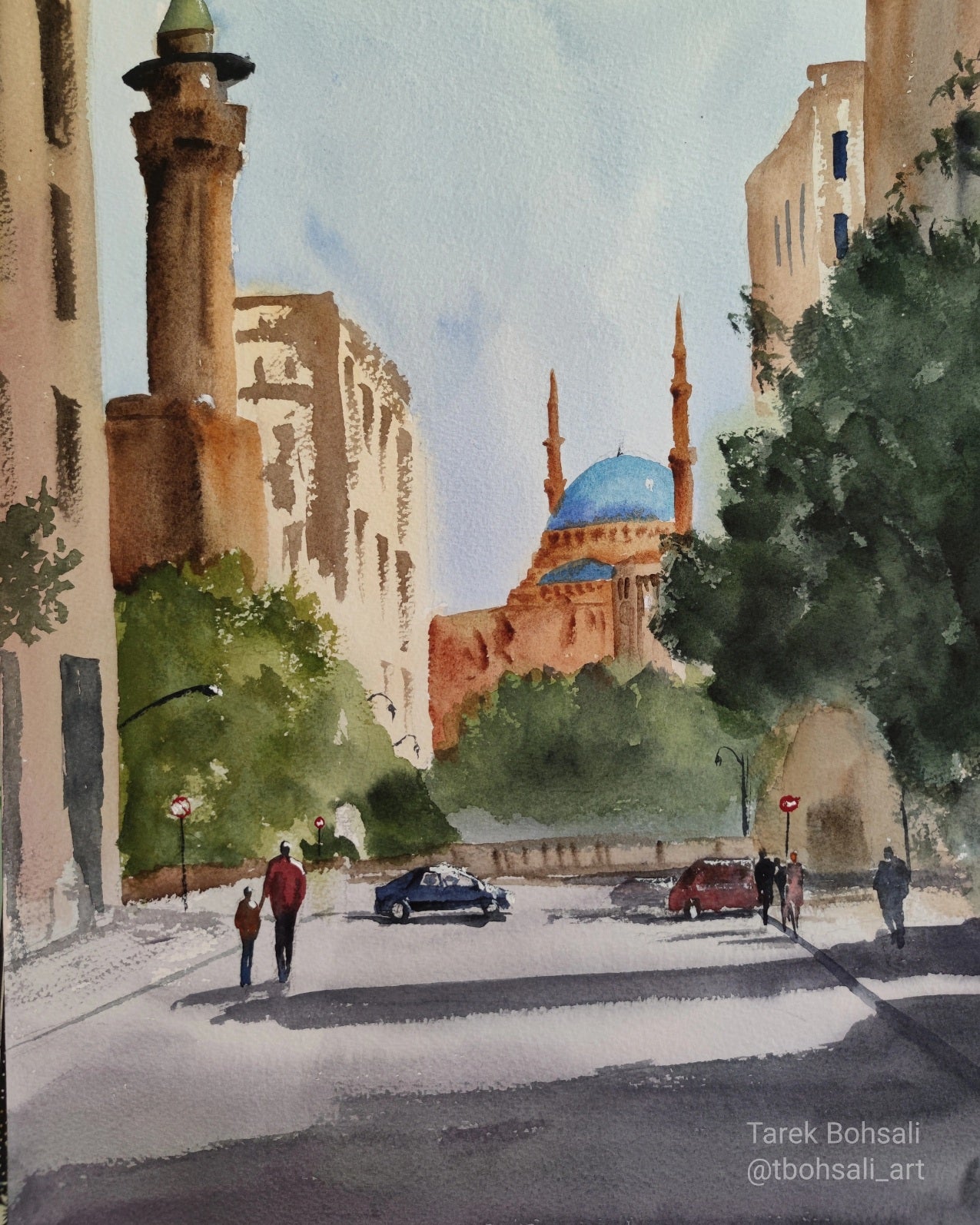 Karami street in downtown Beirut