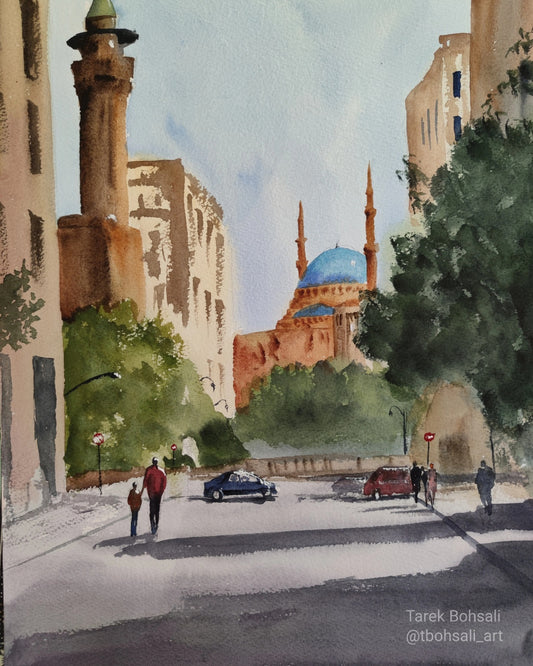 Karami street in downtown Beirut
