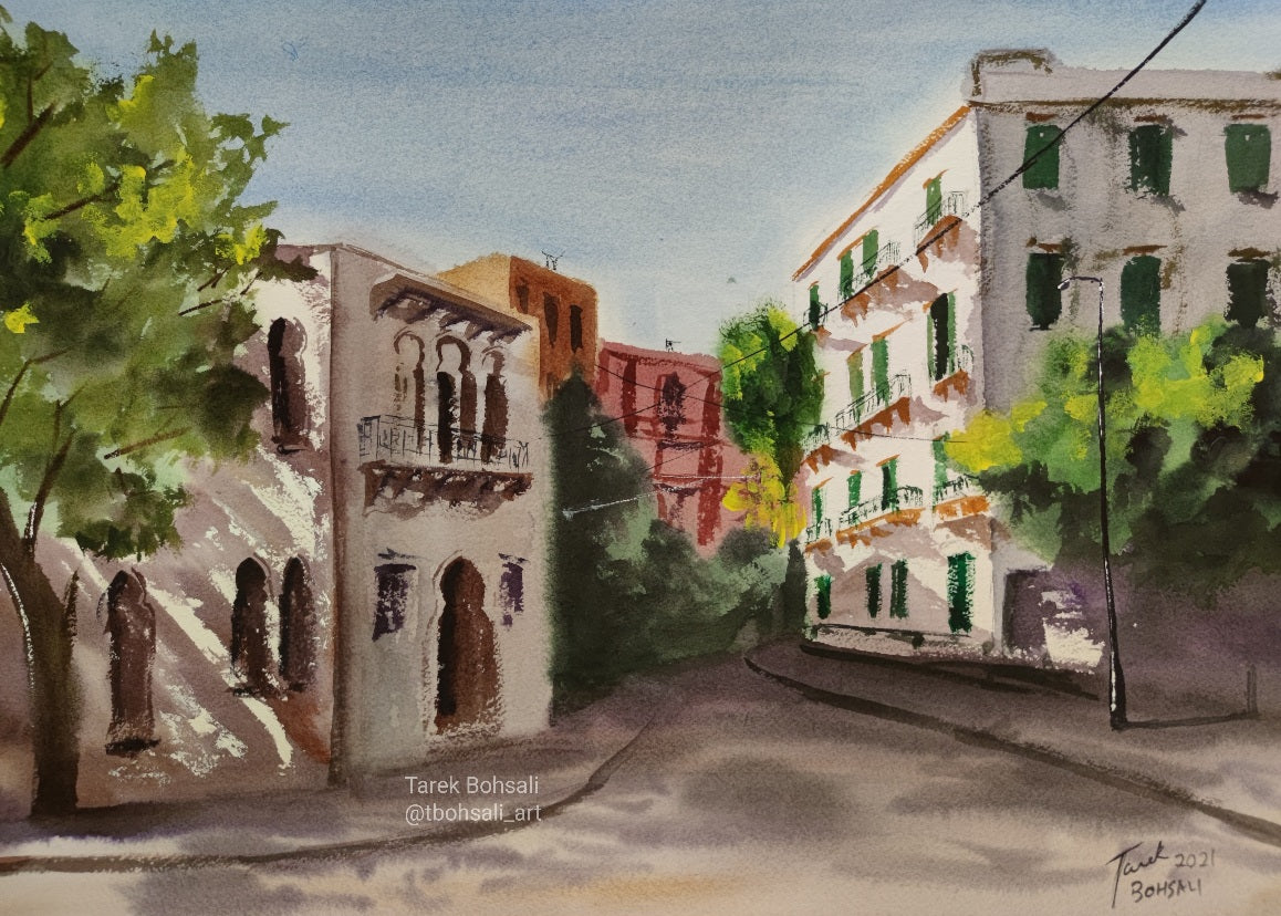 Two traditional buildings in Ras el Nabeh