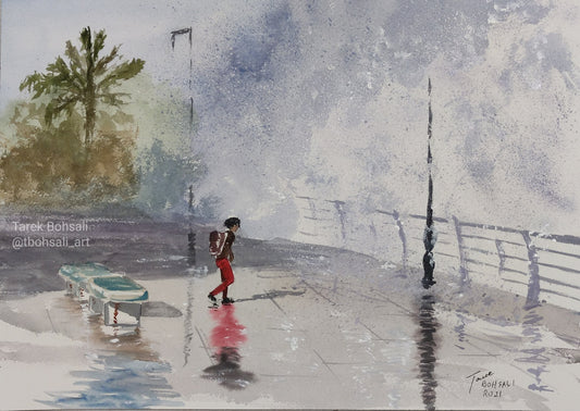 Challenging the monstruous wave.. at Manara