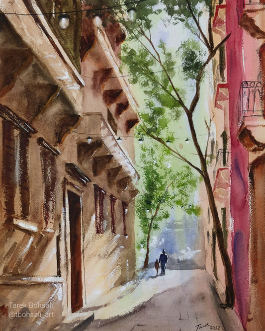 Narrow Heritage Street in Ashrafieh