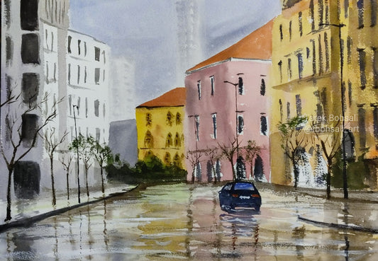 The colorful buildings of Saifi Village