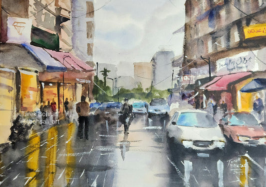 The gold Market in Barbir on a rainy Beirut day