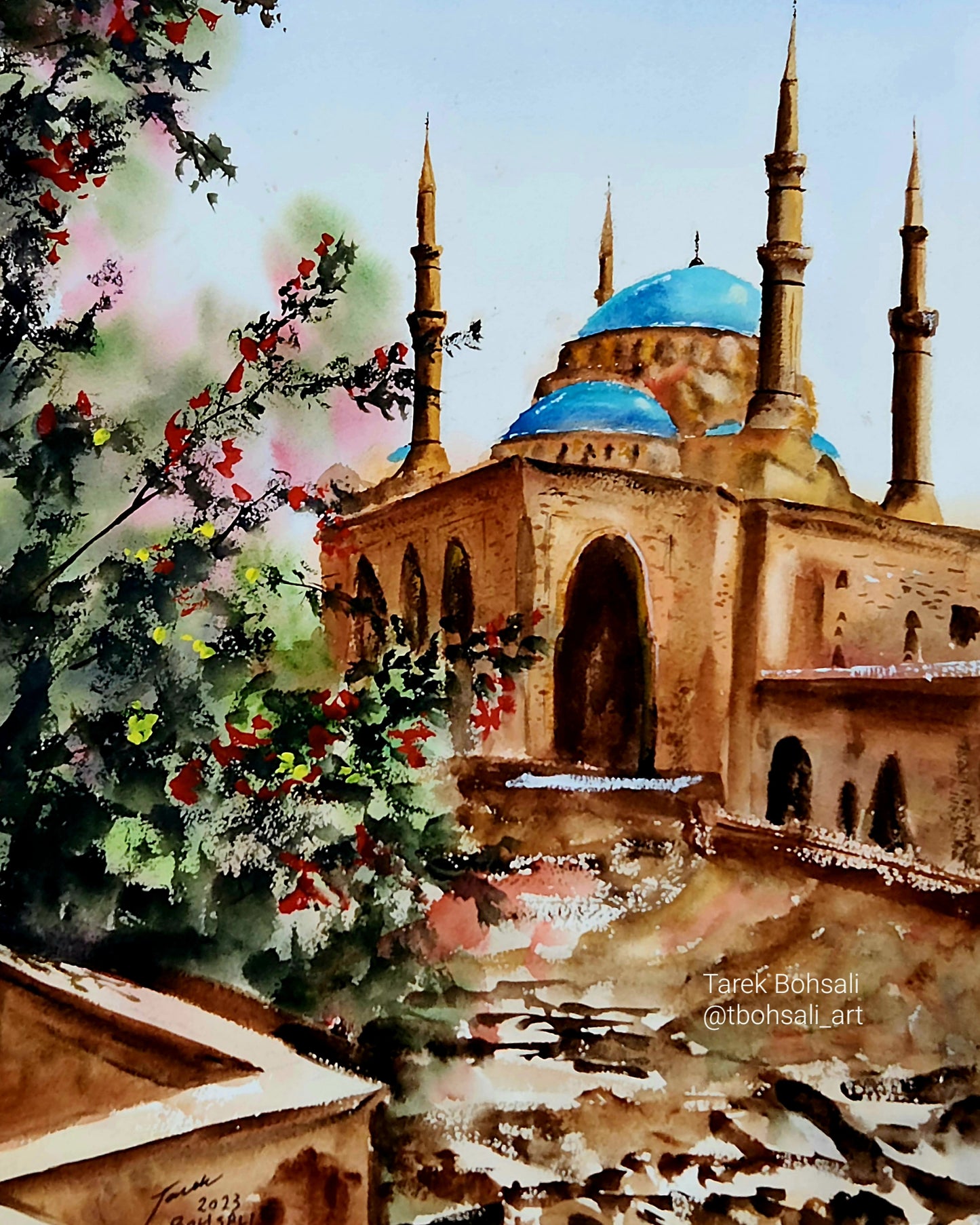 Al Amin Mosque ( viewed from the old ruins angle)