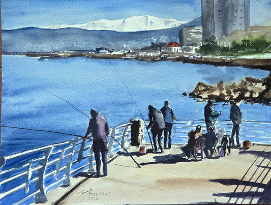 The snow on Sannine on a bright winter day