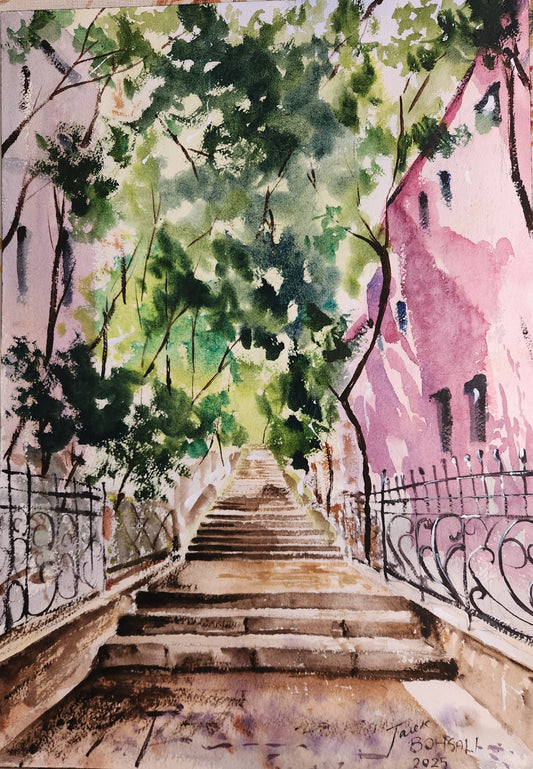 Hidden stairs in Batrakieh Beirut